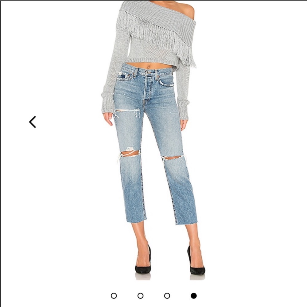 Lovers friends capulet fringe off shoulder sweater - Picture 7 of 13